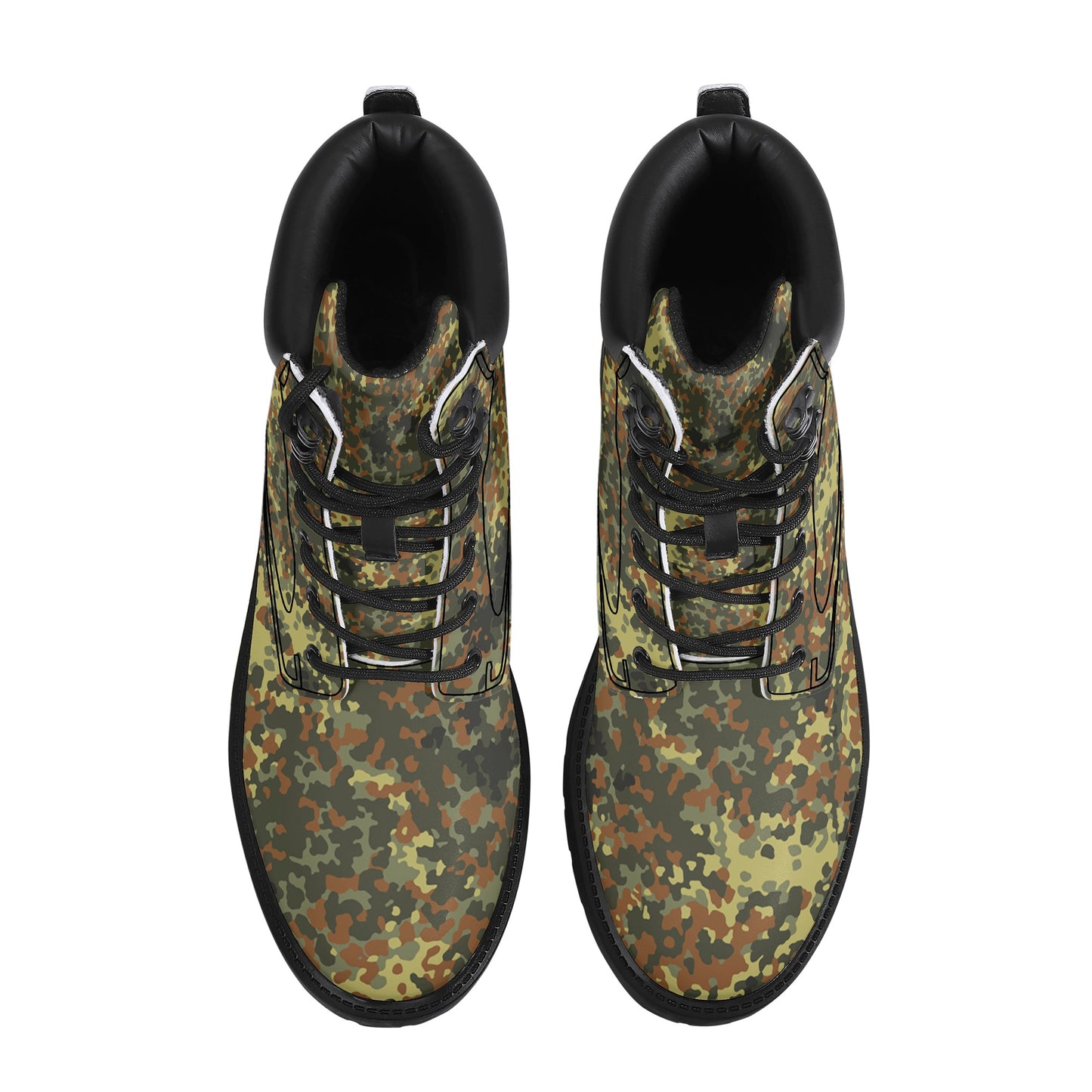 German Flectarn Camo (Brown) Mens All Season Leather Boots