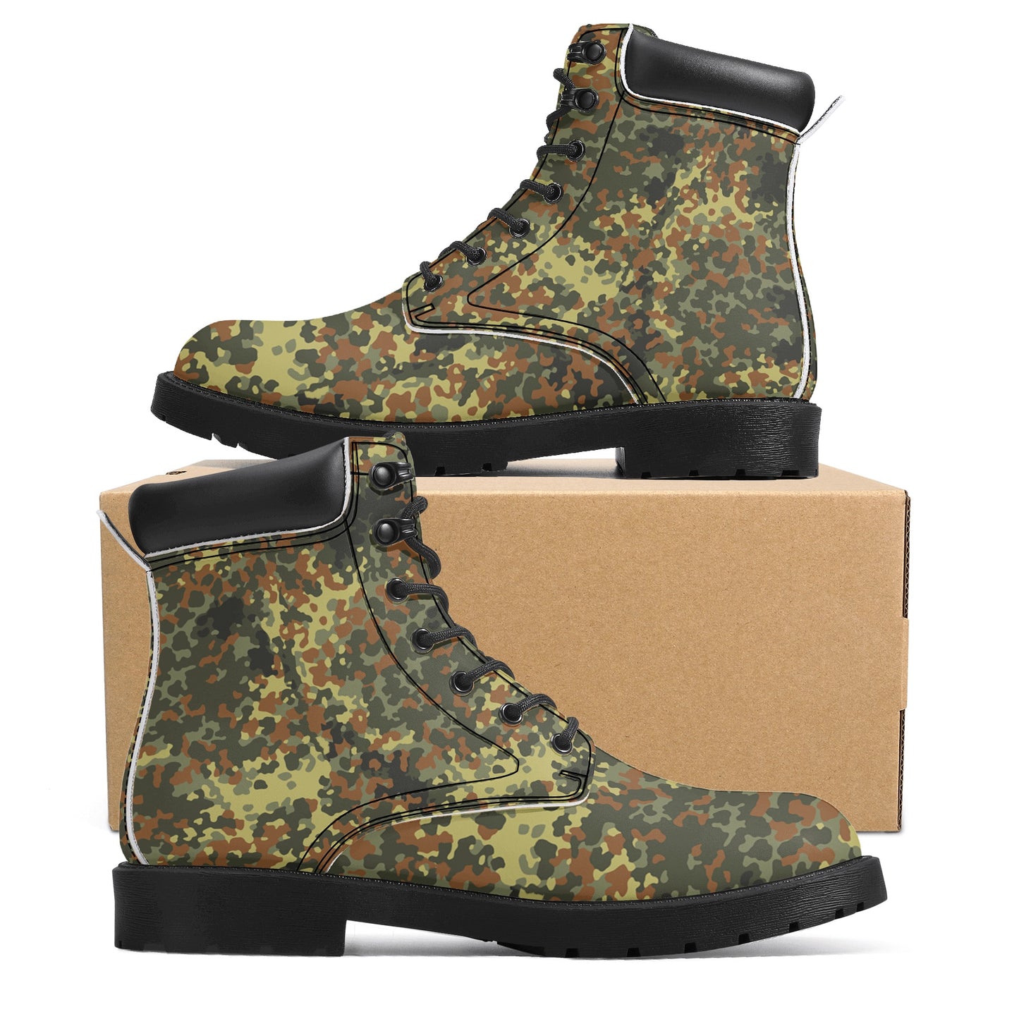 German Flectarn Camo (Brown) Mens All Season Leather Boots