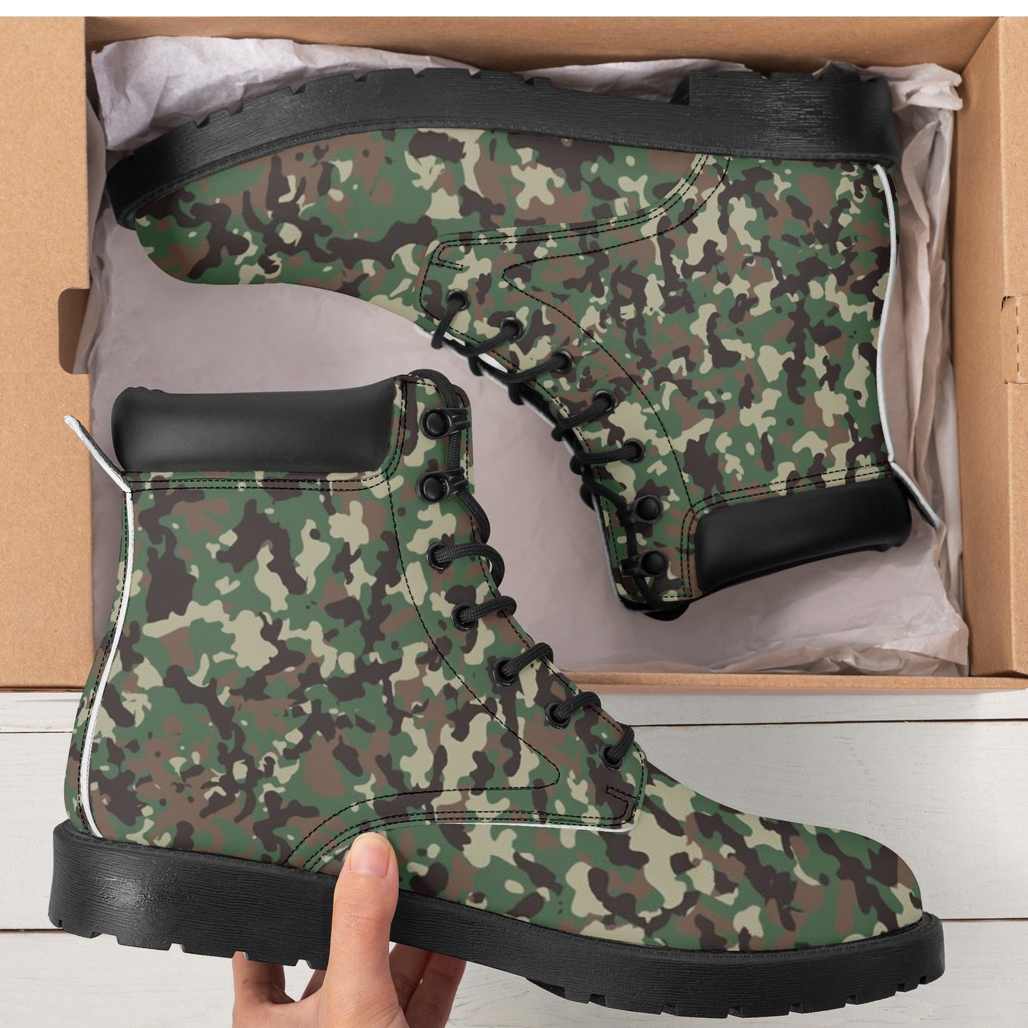 Texas Outdoors and More Camo Mens All Season Leather Boots