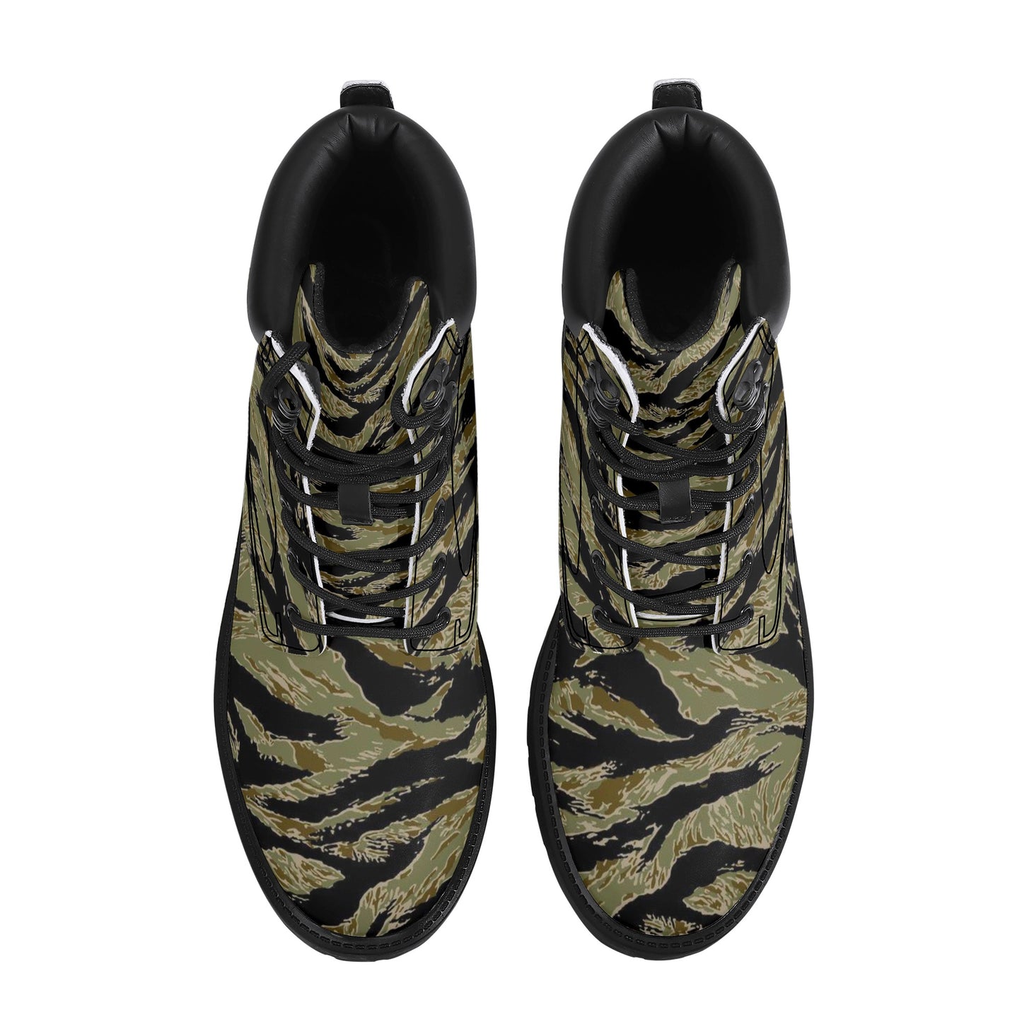 Rhodesian Tiger Stripe Camo Mens All Season Leather Boots