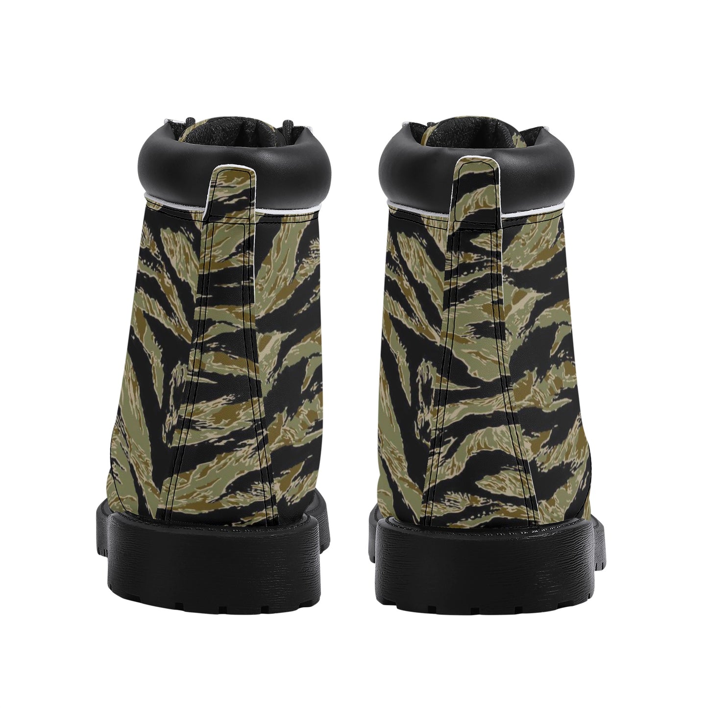 Rhodesian Tiger Stripe Camo Mens All Season Leather Boots