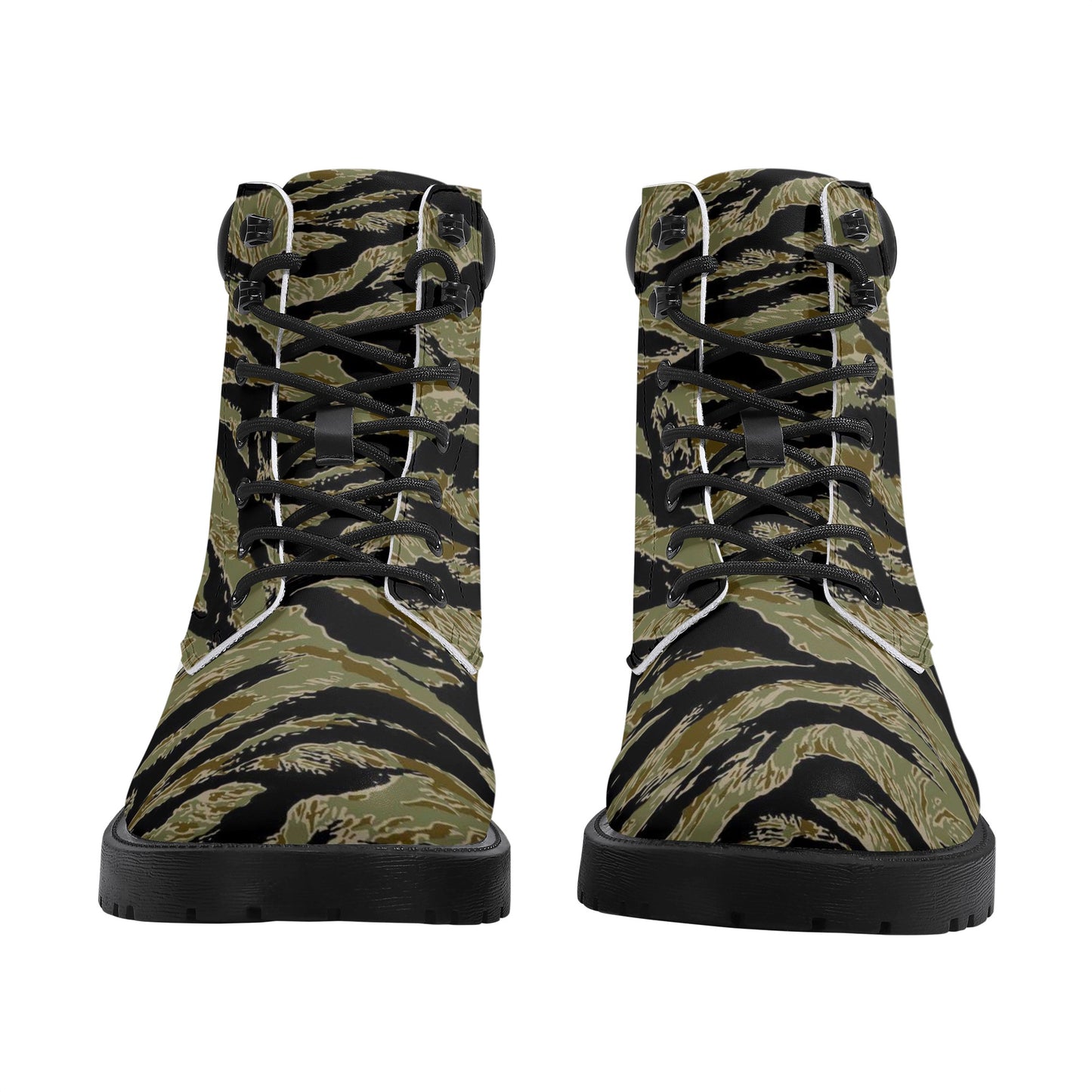 Rhodesian Tiger Stripe Camo Mens All Season Leather Boots