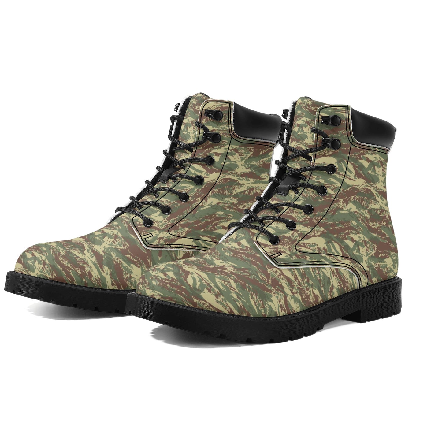 Rhodesian Camo Mens All Season Leather Boots