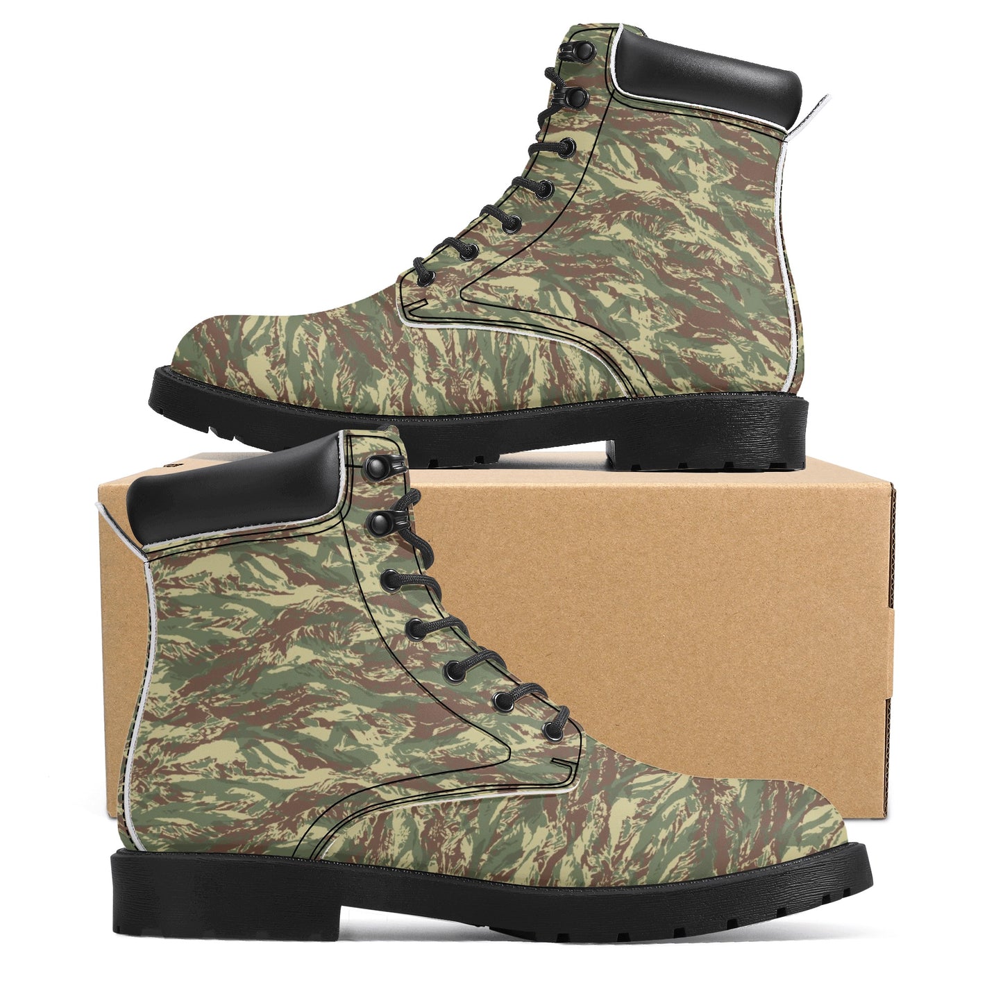 Rhodesian Camo Mens All Season Leather Boots