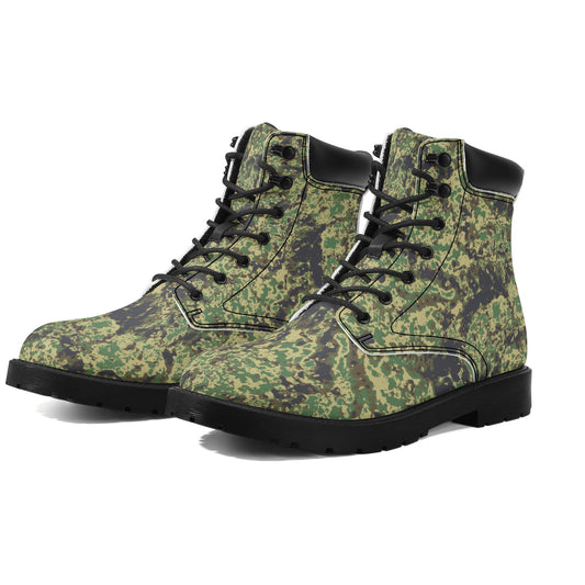 No line Topo Camo Mens All Season Leather Boots