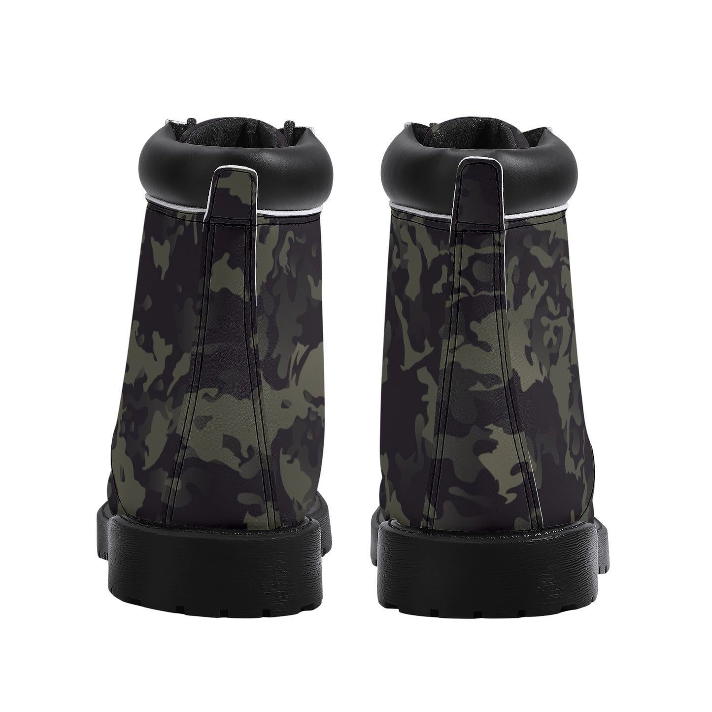 Dark Camo Mens All Season Leather Boots