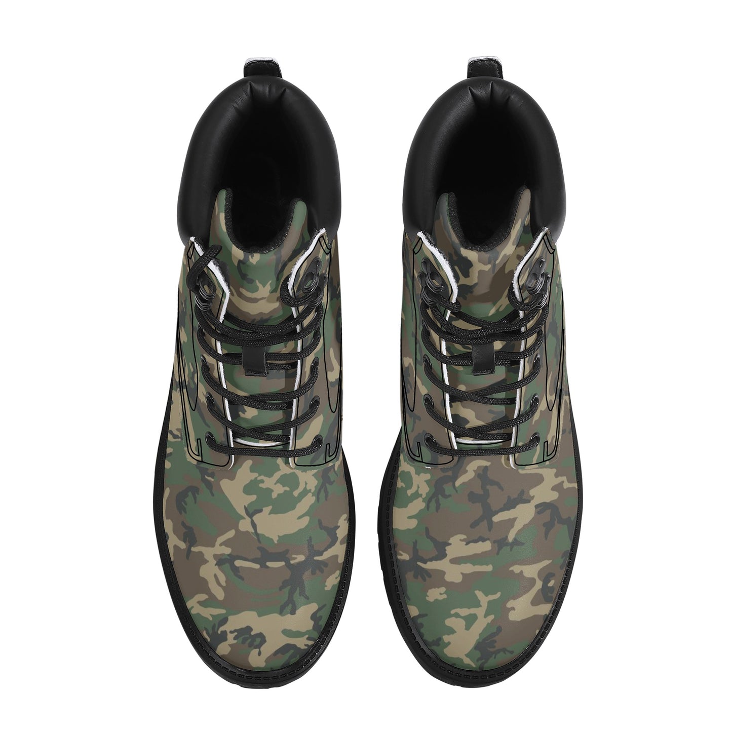 BDU Camo Mens All Season Leather Boots