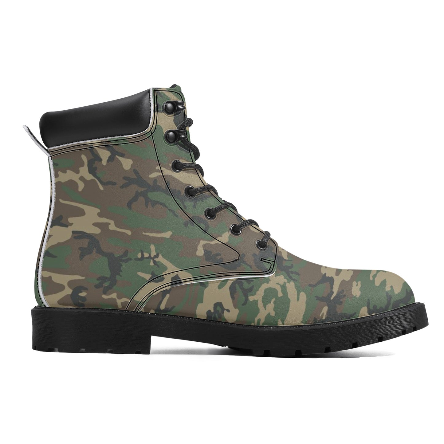 BDU Camo Mens All Season Leather Boots