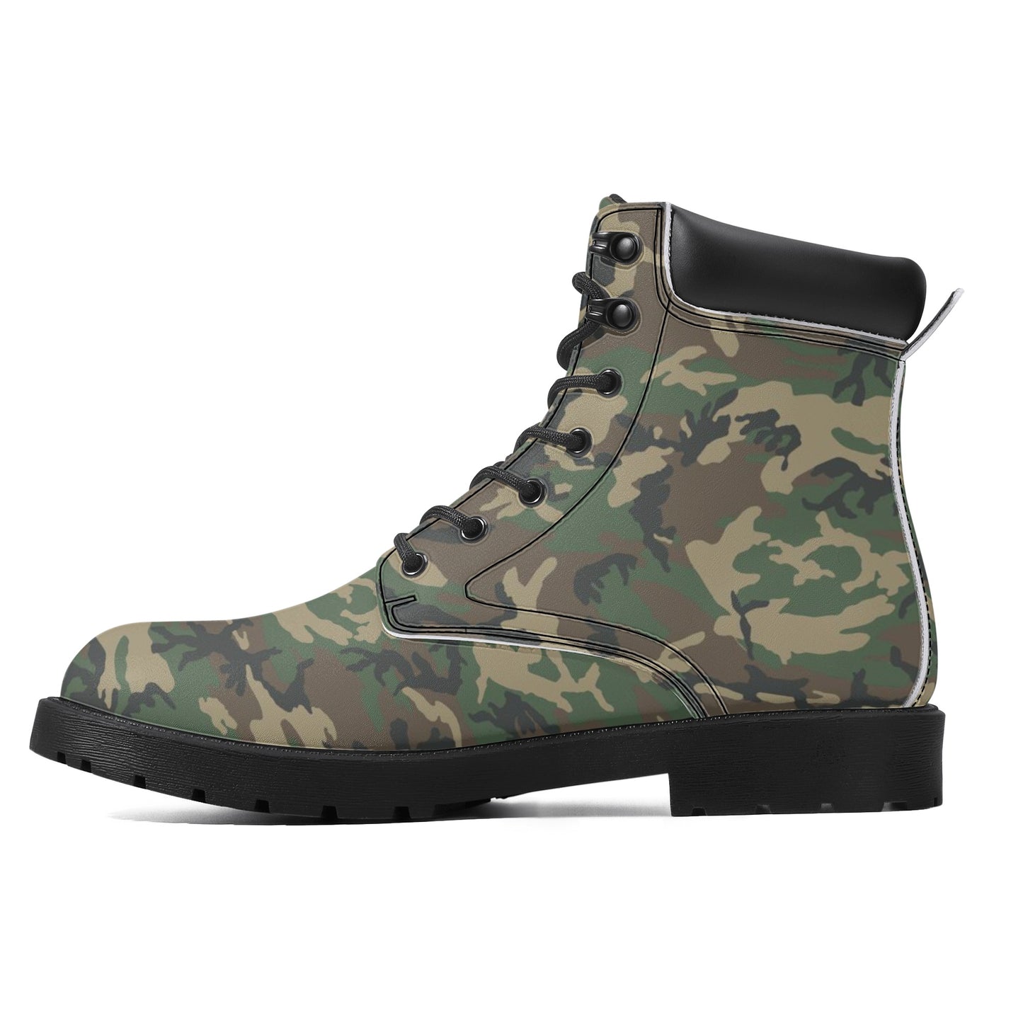 BDU Camo Mens All Season Leather Boots