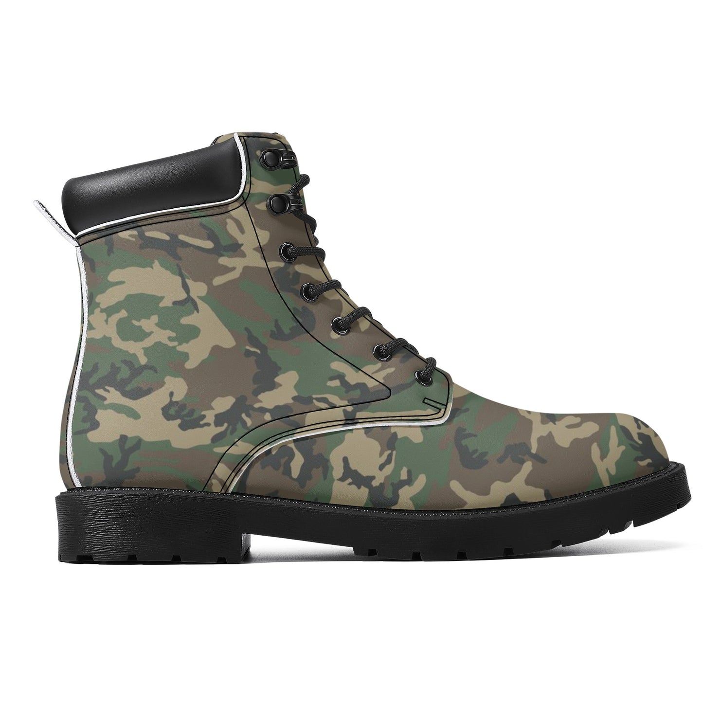 BDU Camo Mens All Season Leather Boots