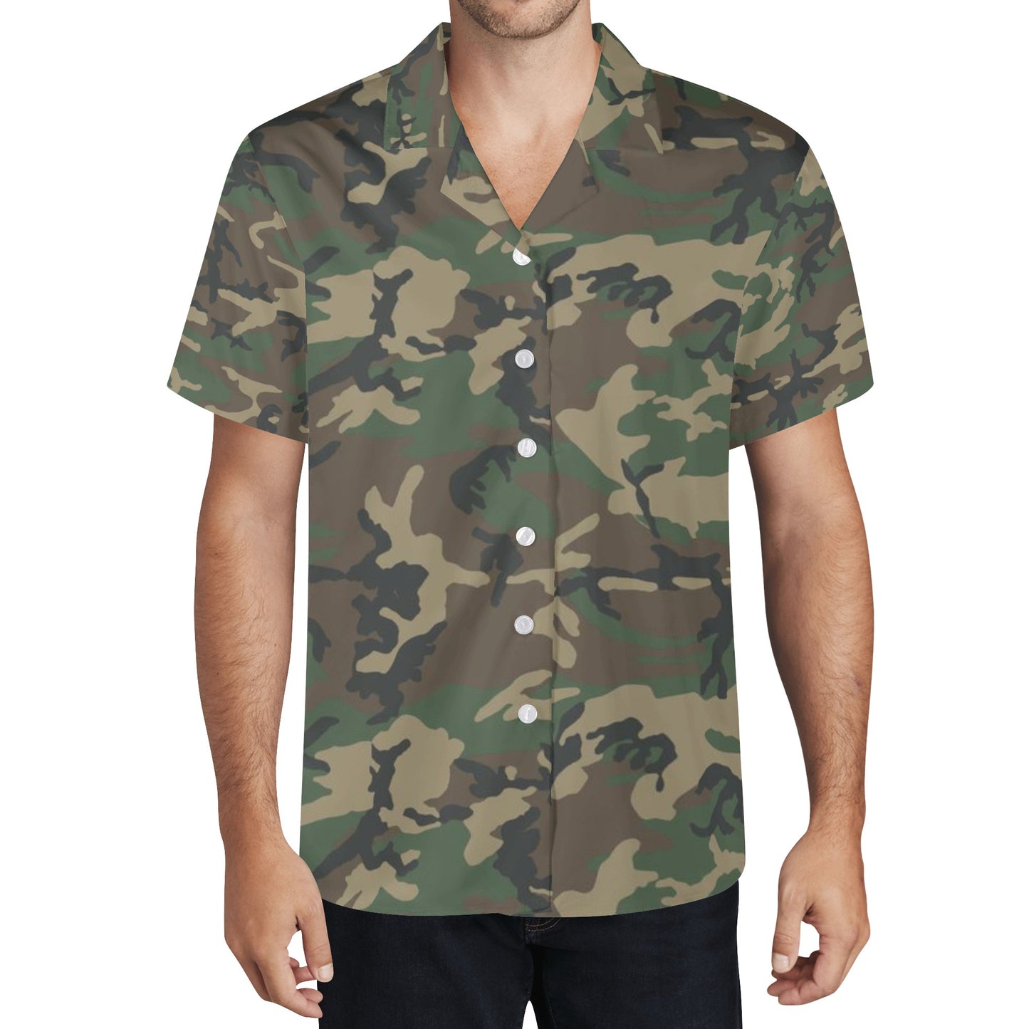 BDU Camo Mens Hawaiian Shirt