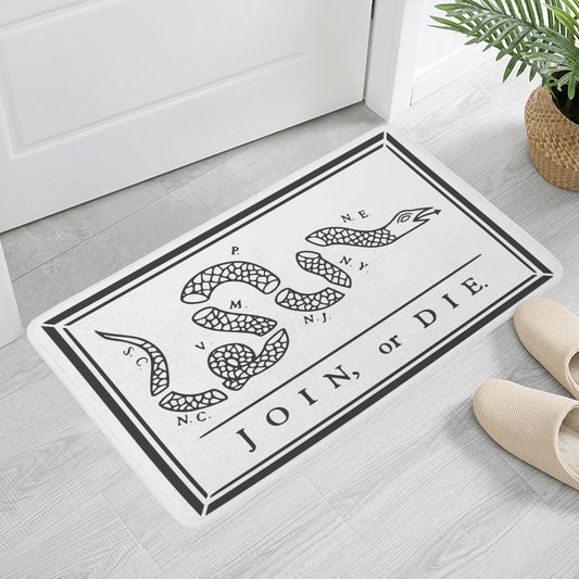 Join, Or Die Plush Doormat