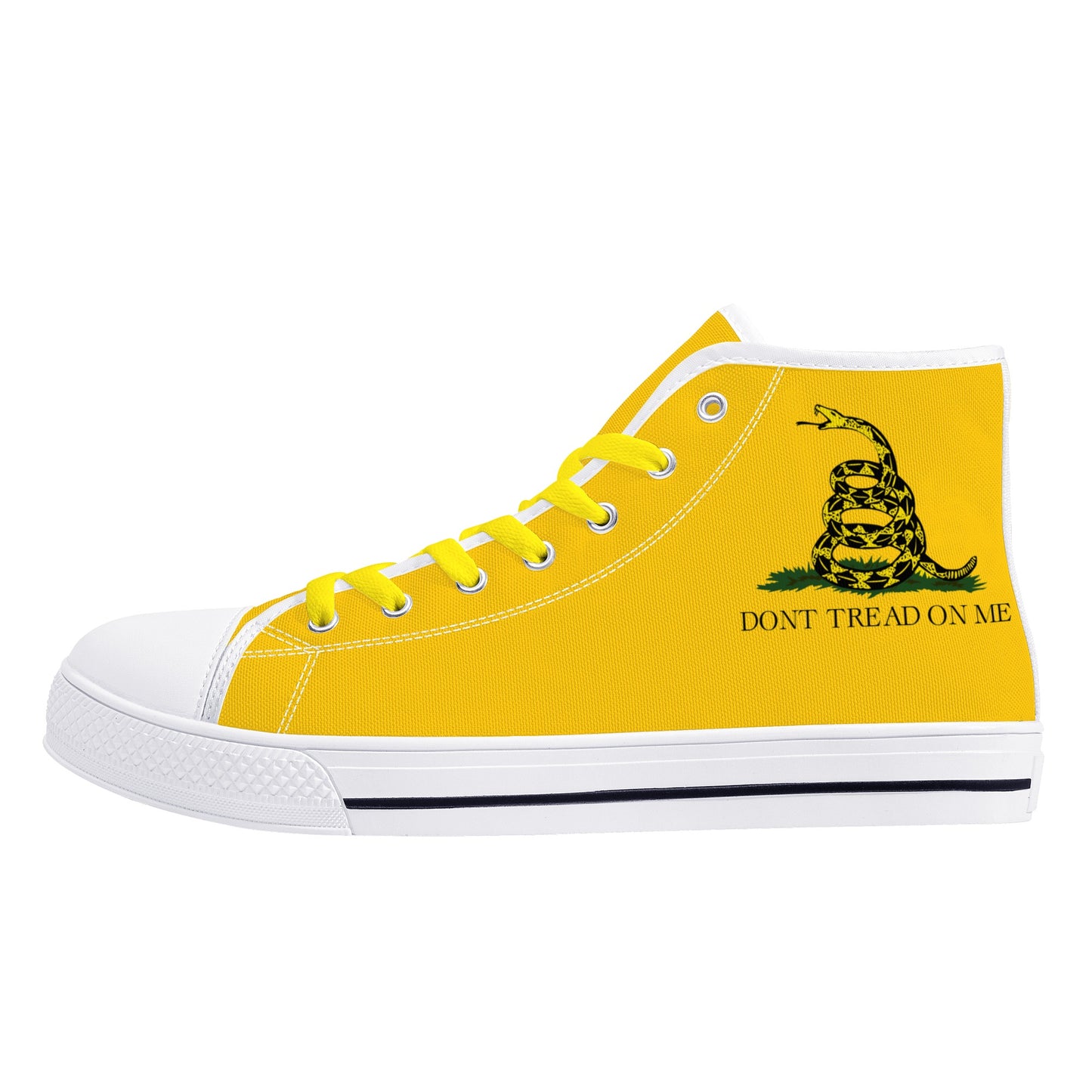 Don't Tread on Me, Mens Canvas High Top