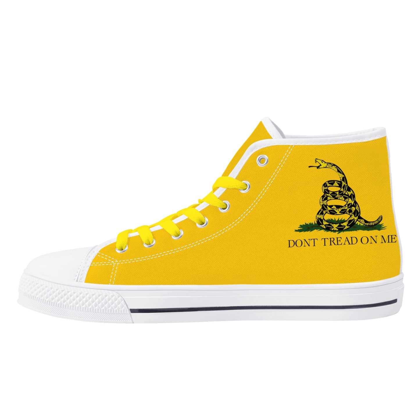 Don't Tread on Me, Mens Canvas High Top