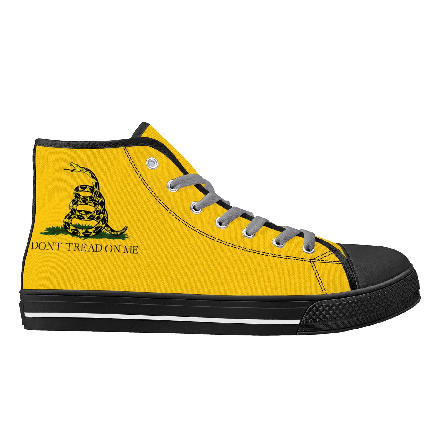 Don't Tread on Me, Mens Canvas High Top
