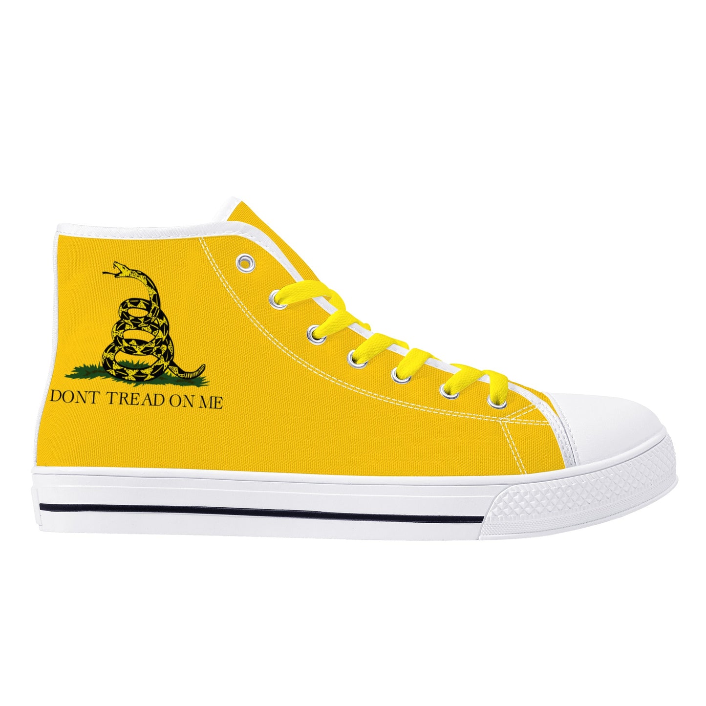 Don't Tread on Me, Mens Canvas High Top