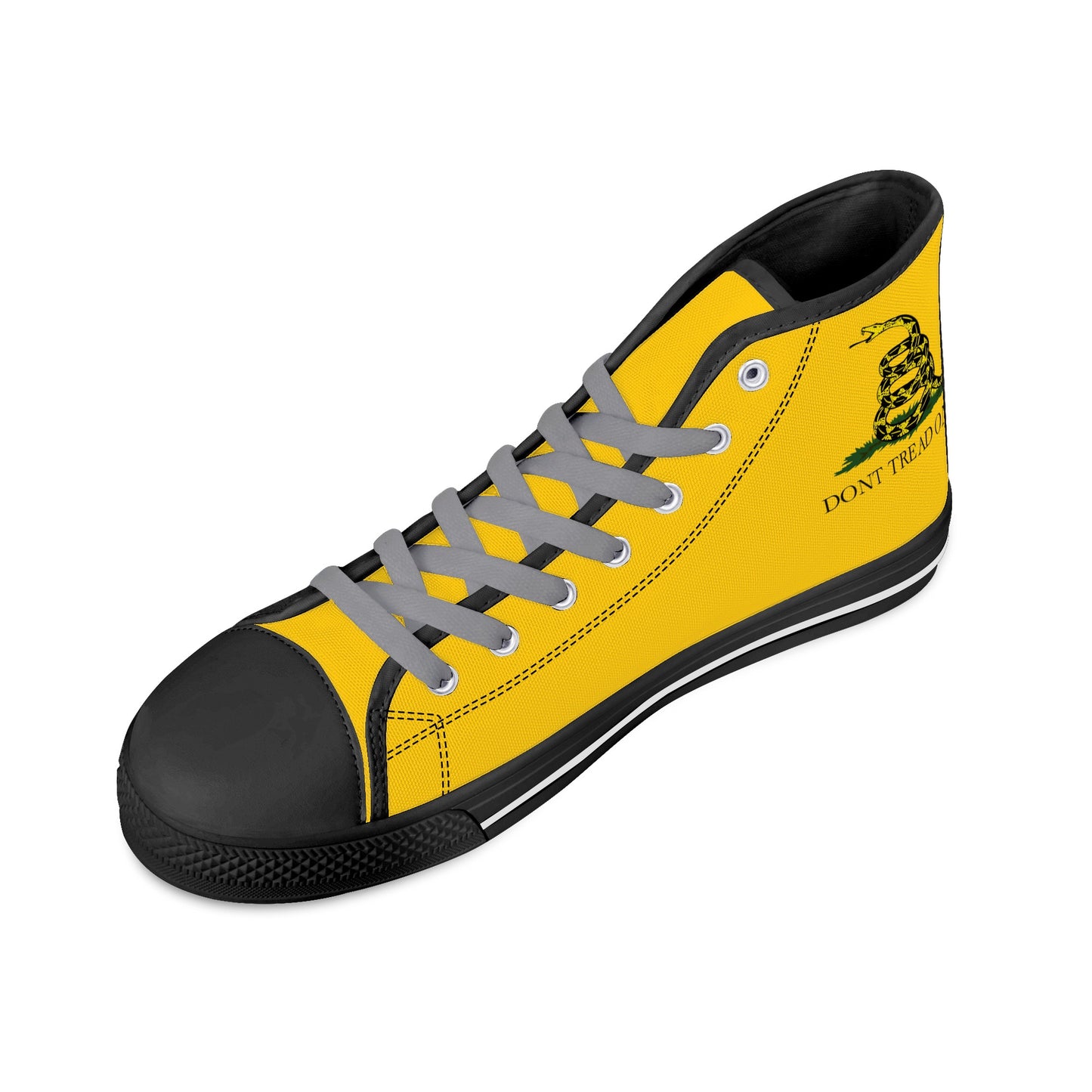 Don't Tread on Me, Mens Canvas High Top