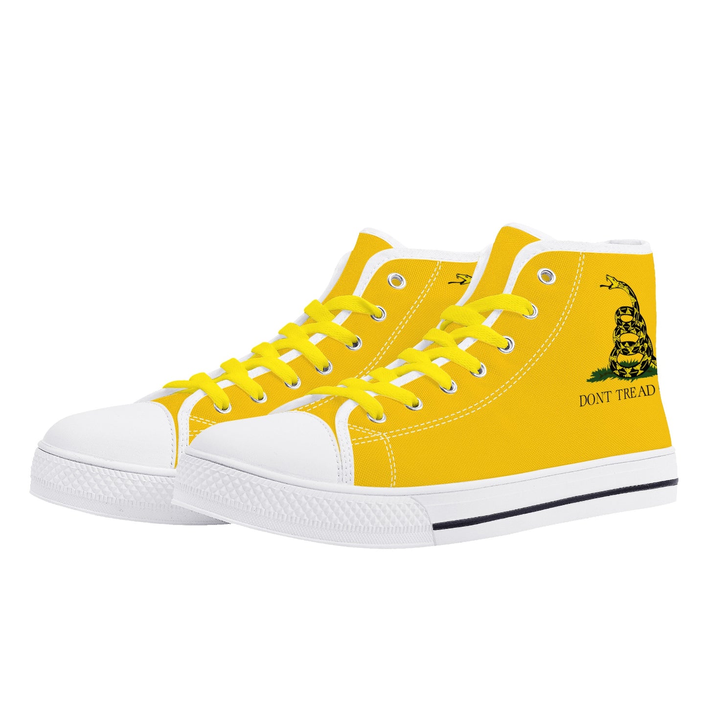 Don't Tread on Me, Mens Canvas High Top