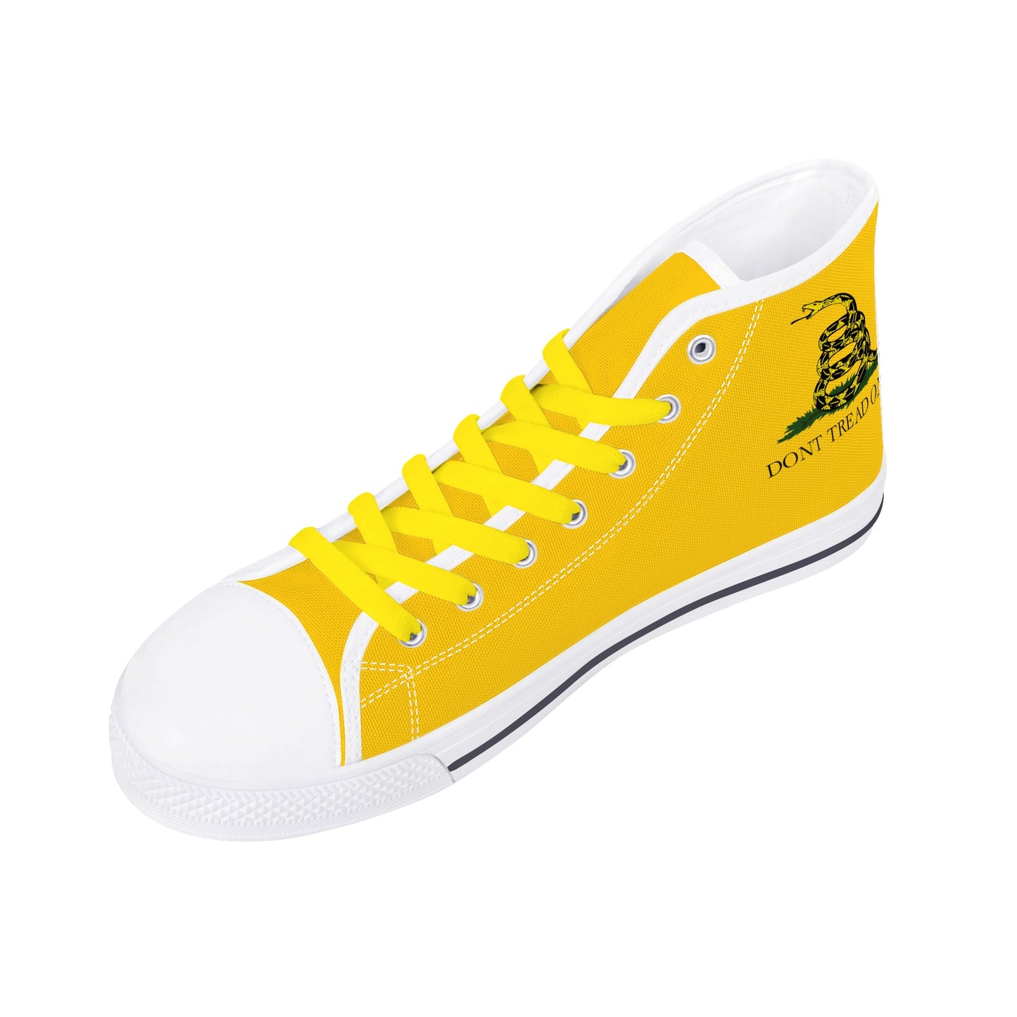 Don't Tread on Me, Mens Canvas High Top