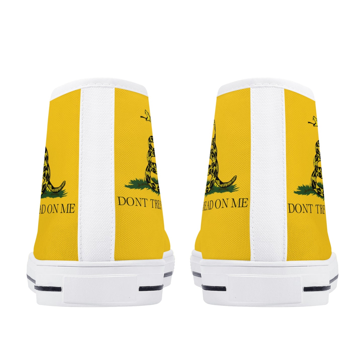 Don't Tread on Me, Mens Canvas High Top