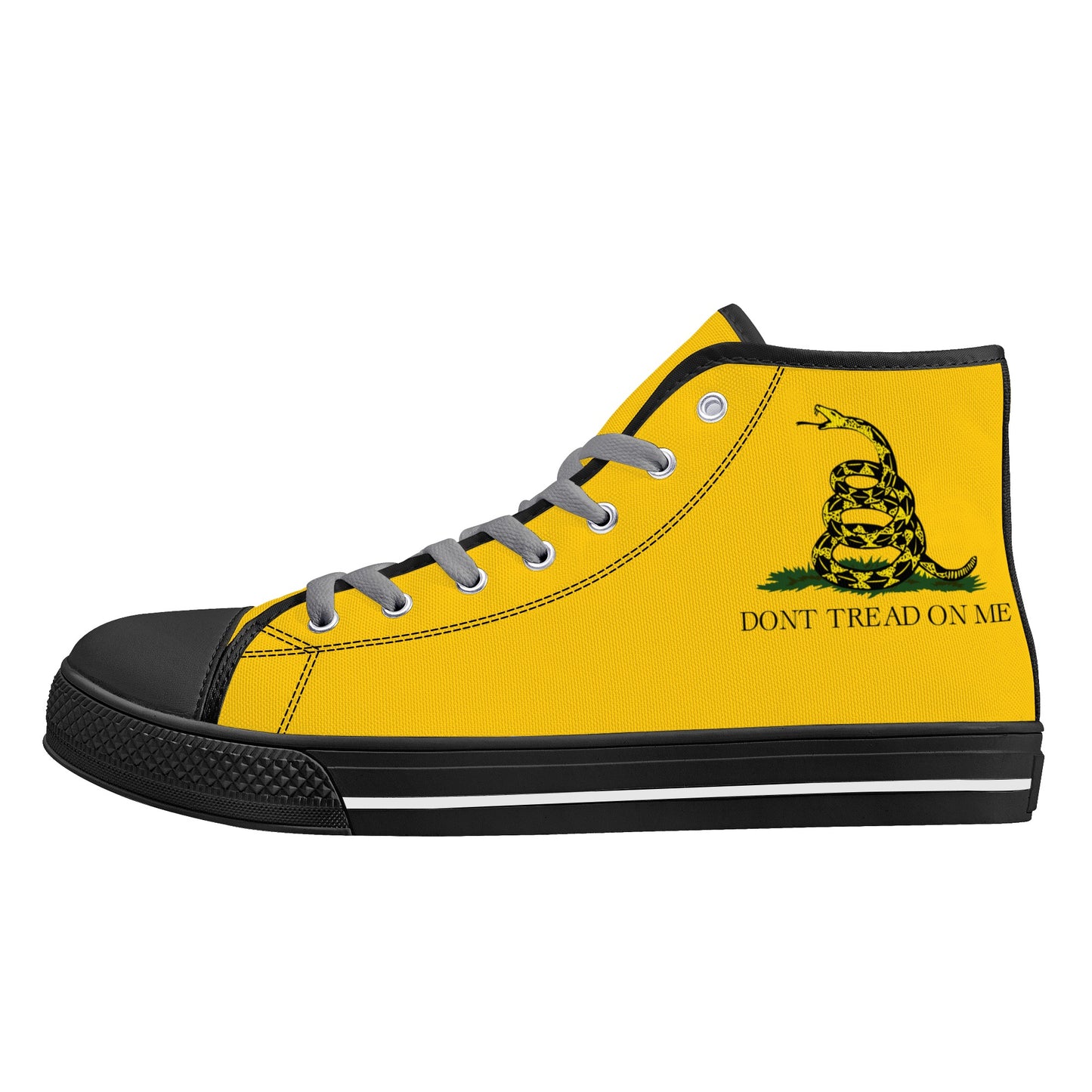 Don't Tread on Me, Mens Canvas High Top