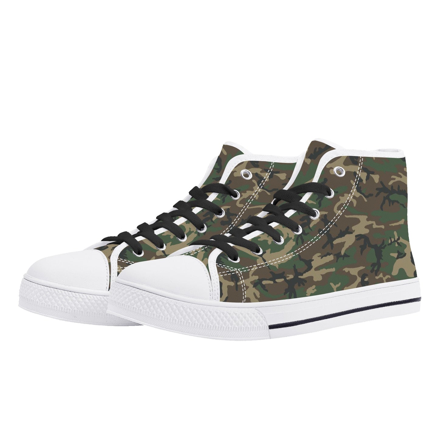 BDU Camo, Mens Canvas High Top