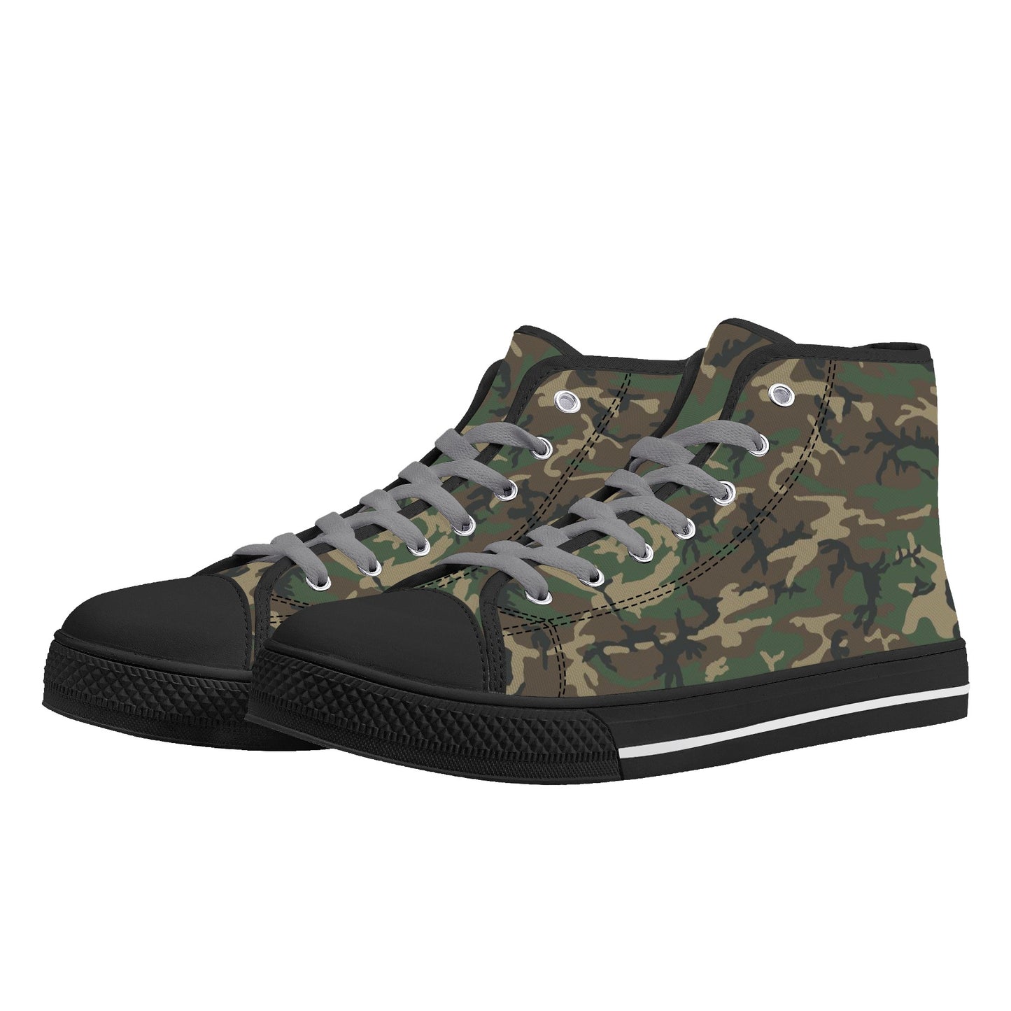 BDU Camo, Mens Canvas High Top
