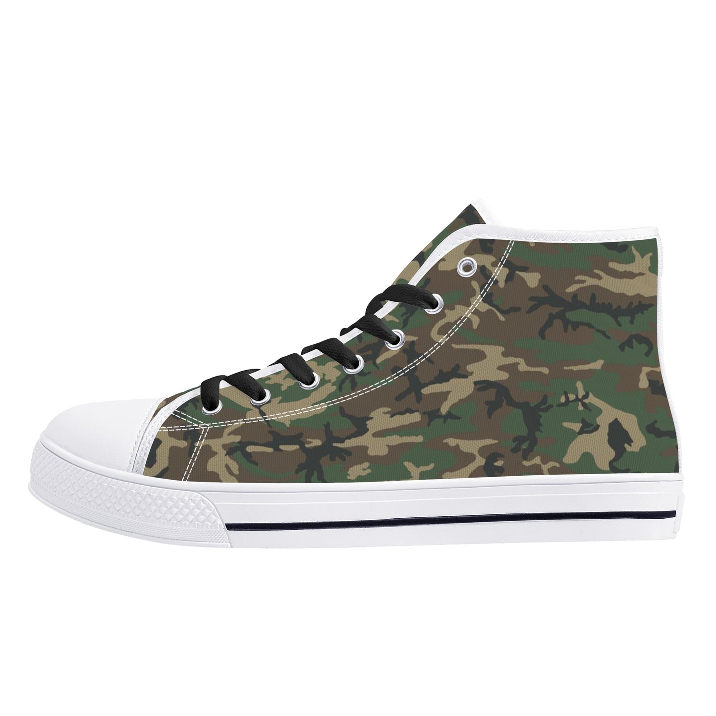 BDU Camo, Mens Canvas High Top
