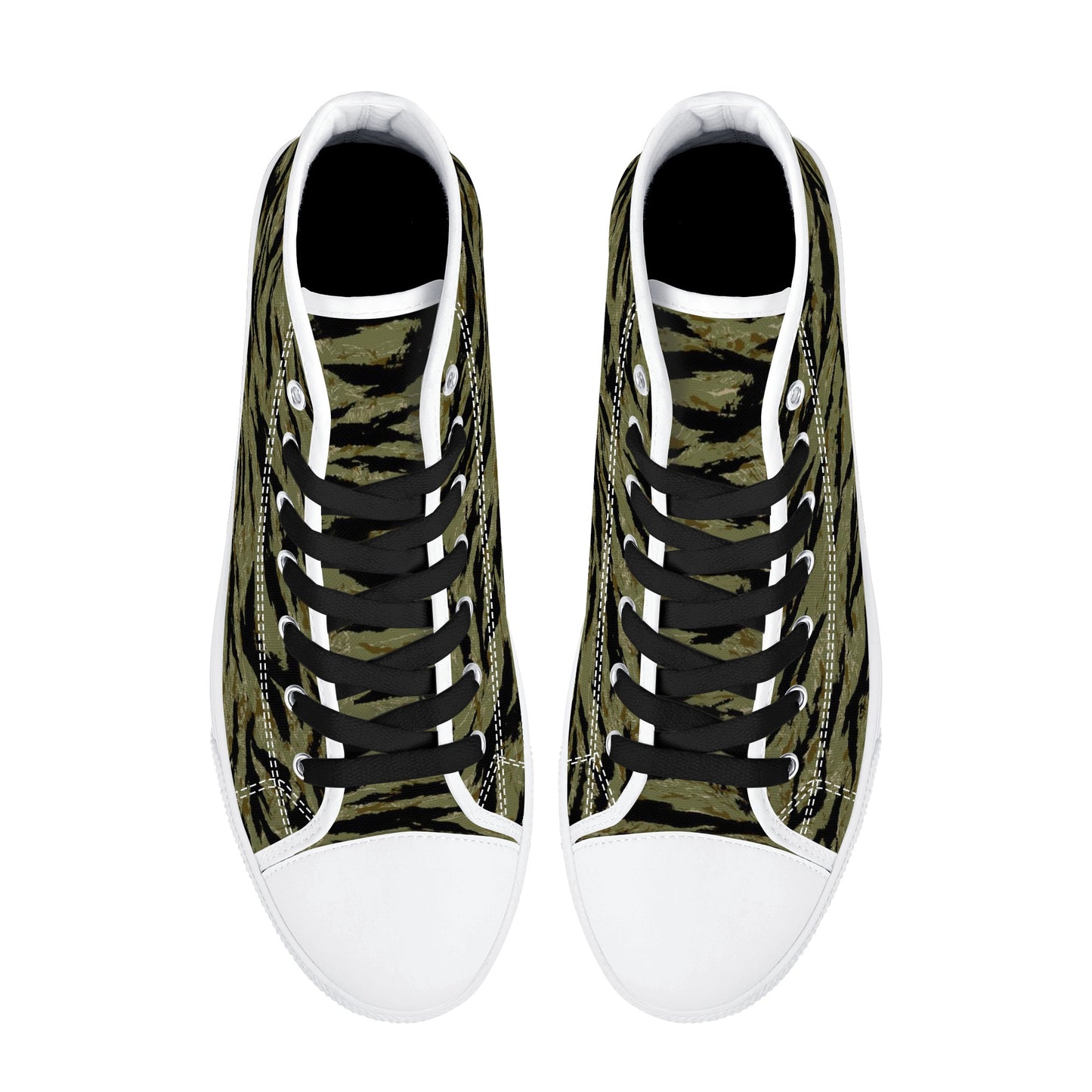 Tiger Stripe Camo, Mens Canvas High Top