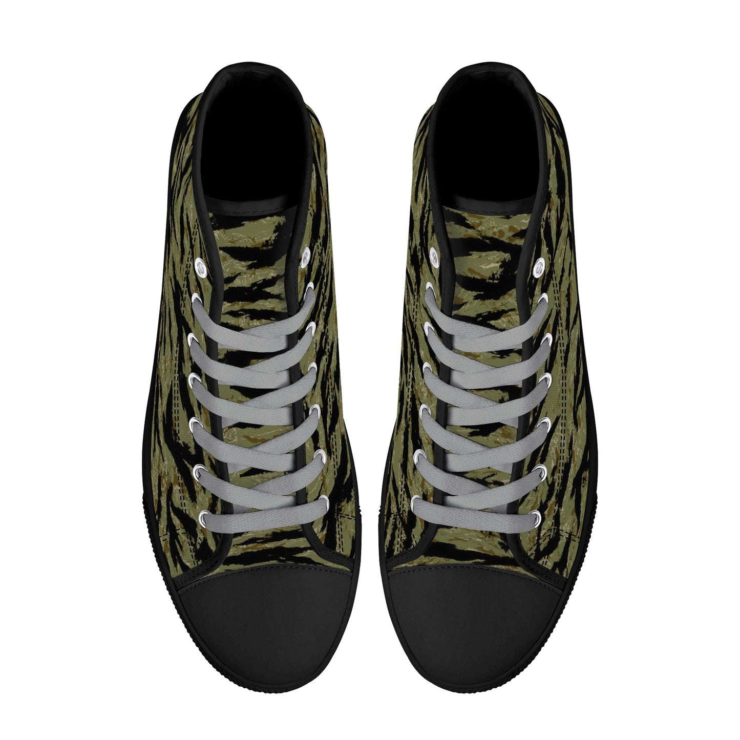 Tiger Stripe Camo, Mens Canvas High Top