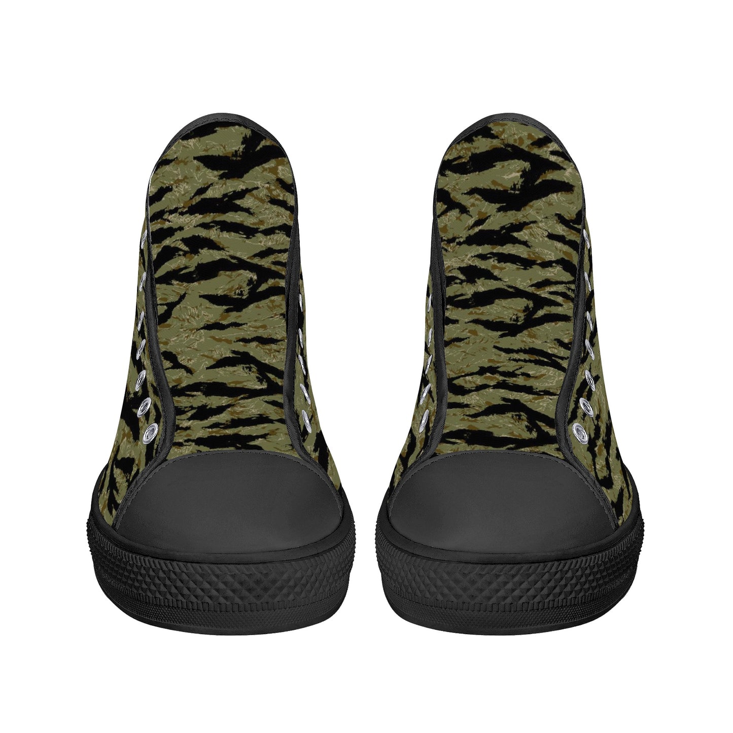 Tiger Stripe Camo, Mens Canvas High Top
