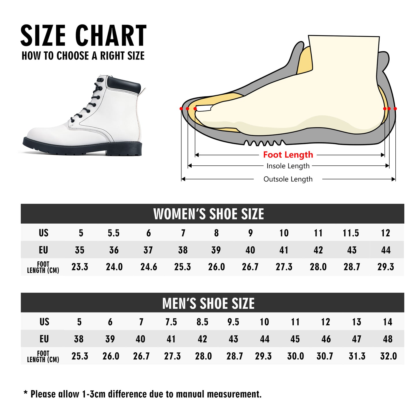 Dark Camo Mens All Season Leather Boots