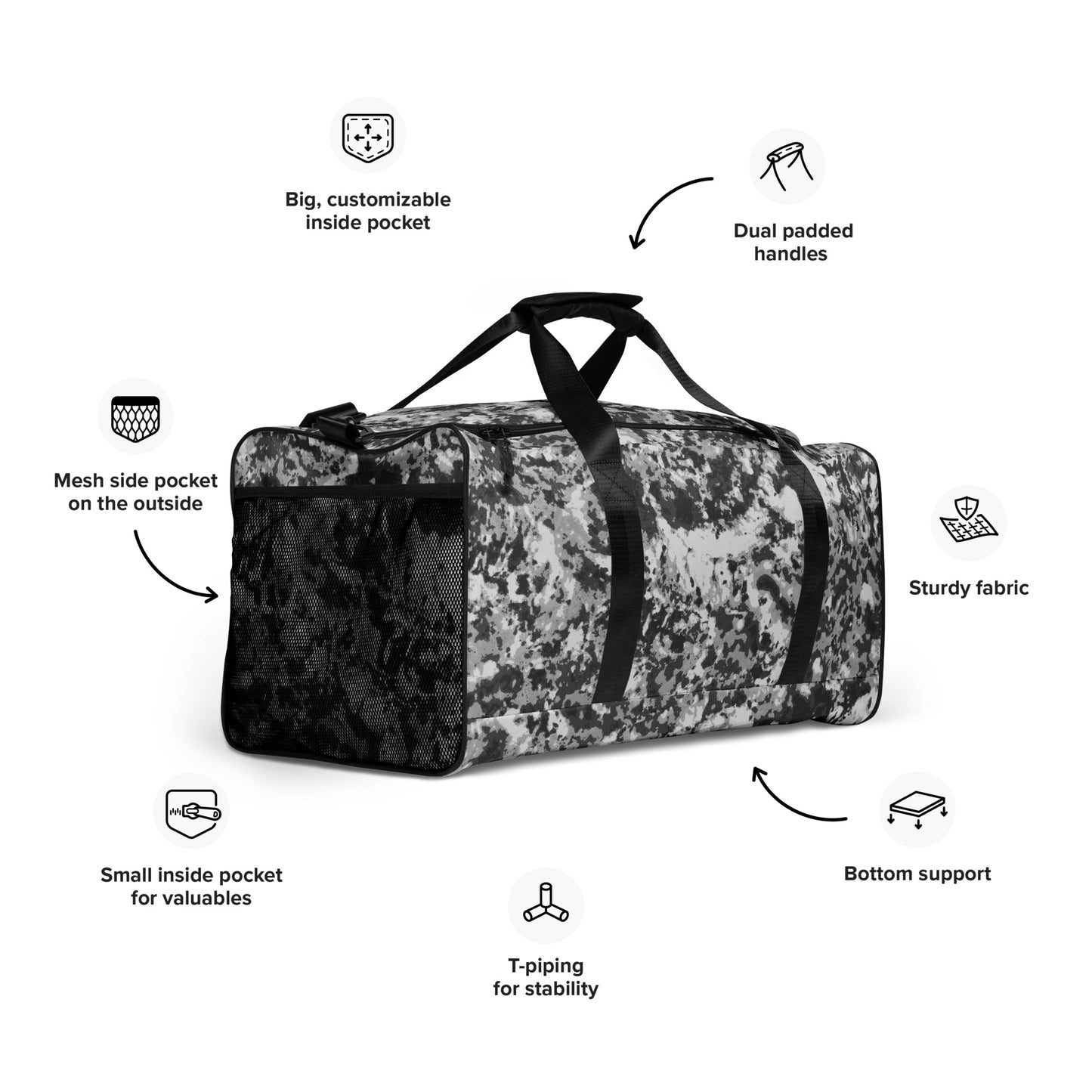 Snow Camo Duffle bag