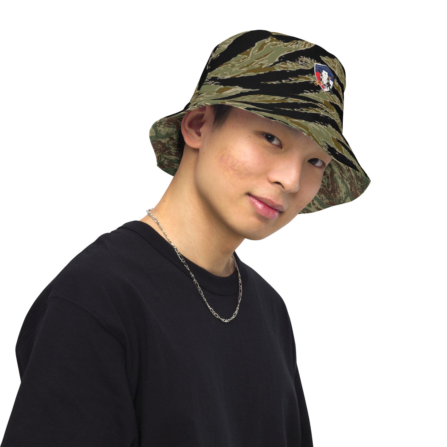 Rhodesian Camo (Brown/Black) Reversible bucket hat