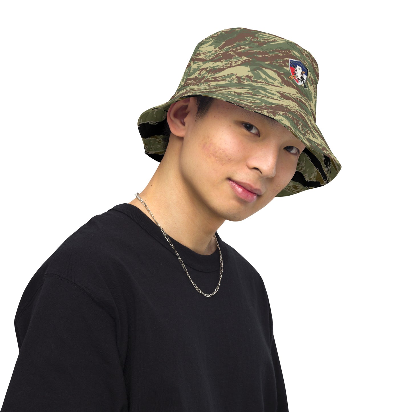 Rhodesian Camo (Brown/Black) Reversible bucket hat