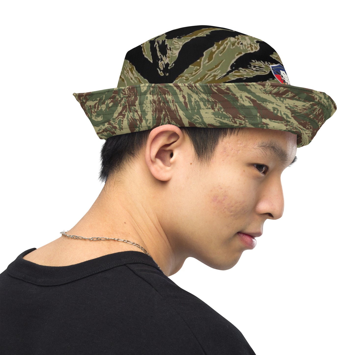 Rhodesian Camo (Brown/Black) Reversible bucket hat