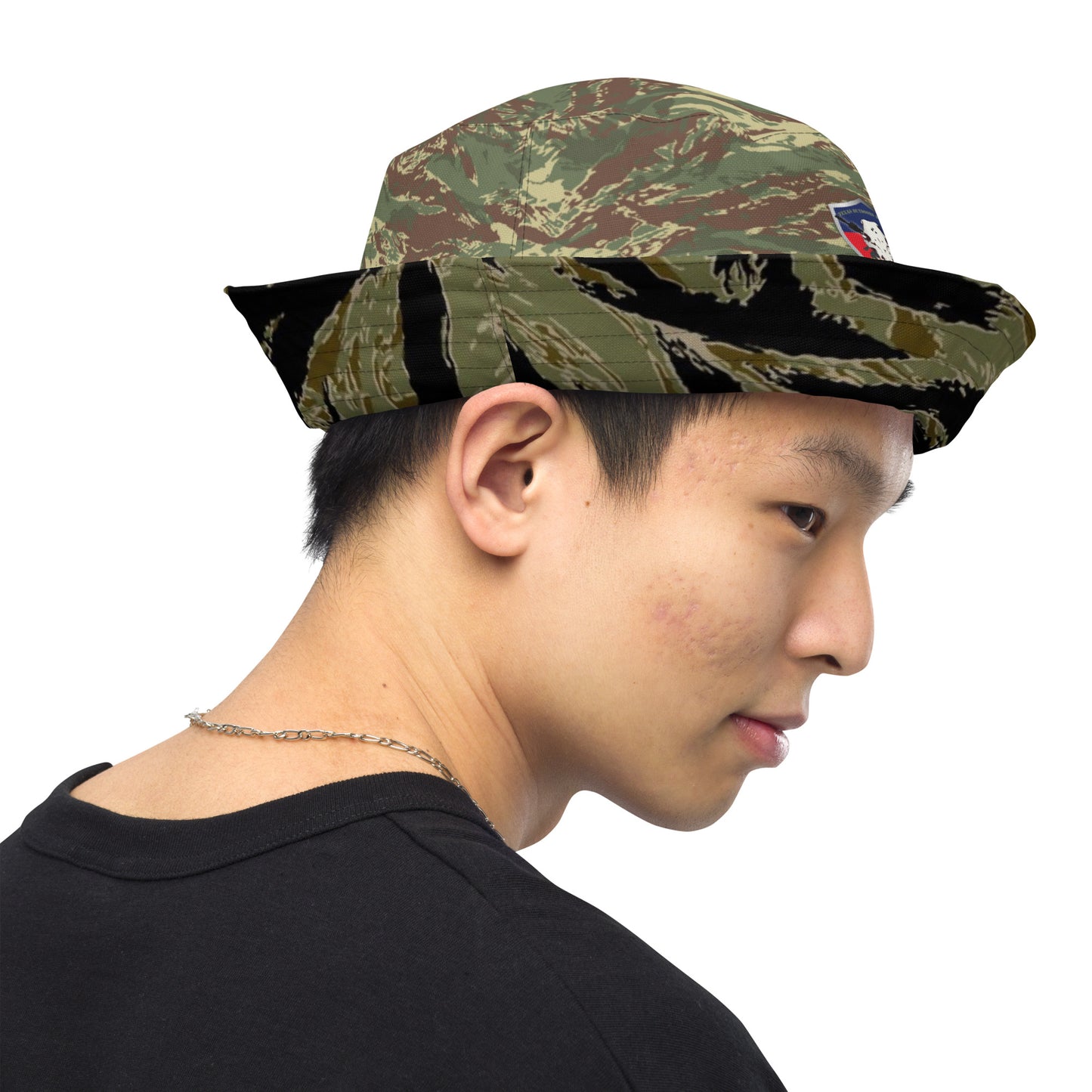 Rhodesian Camo (Brown/Black) Reversible bucket hat