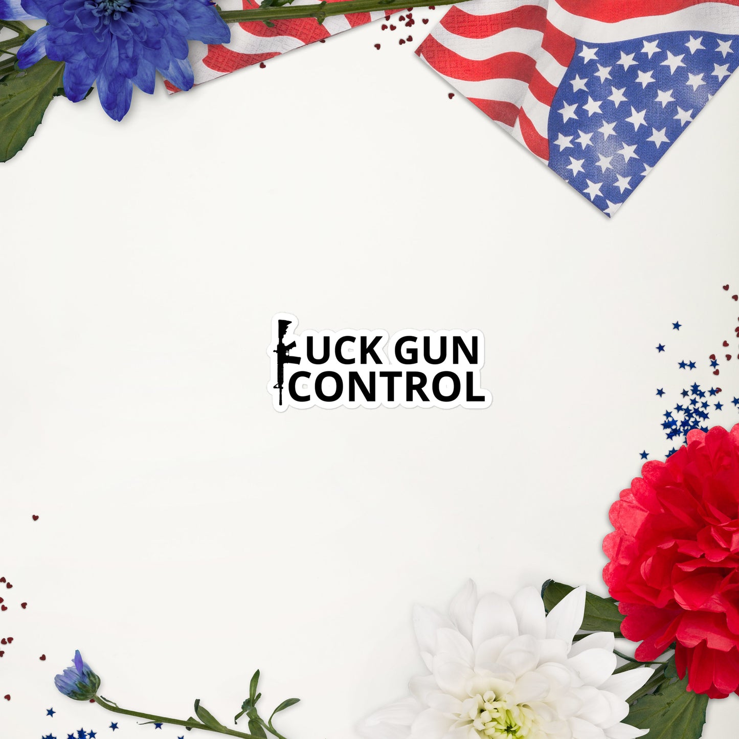 F@#k Gun Control Bubble-free stickers