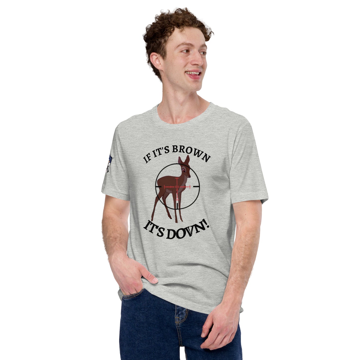 If it's brown, it's DOWN! t-shirt