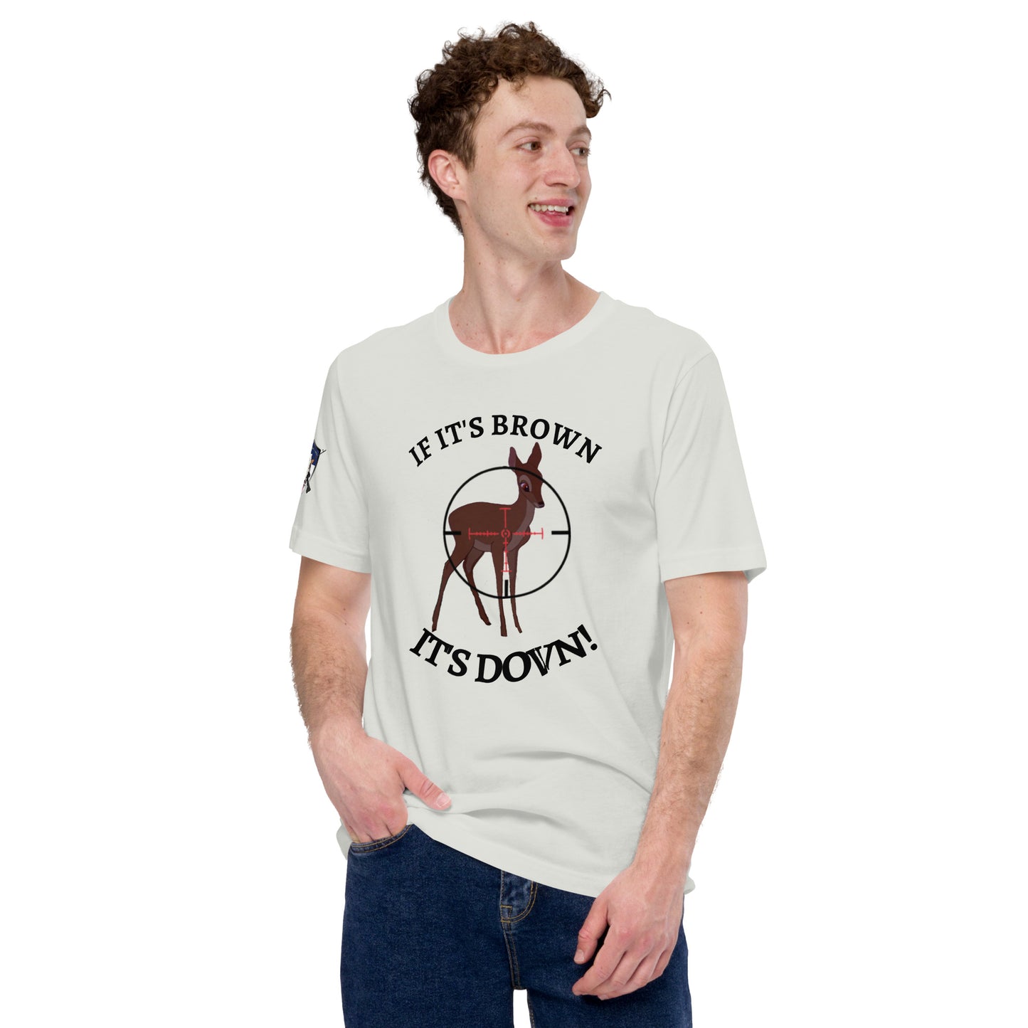 If it's brown, it's DOWN! t-shirt