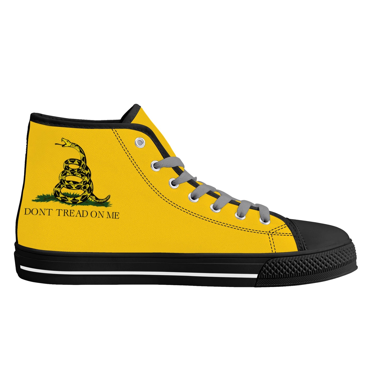 Don't Tread on Me, Mens Canvas High Top