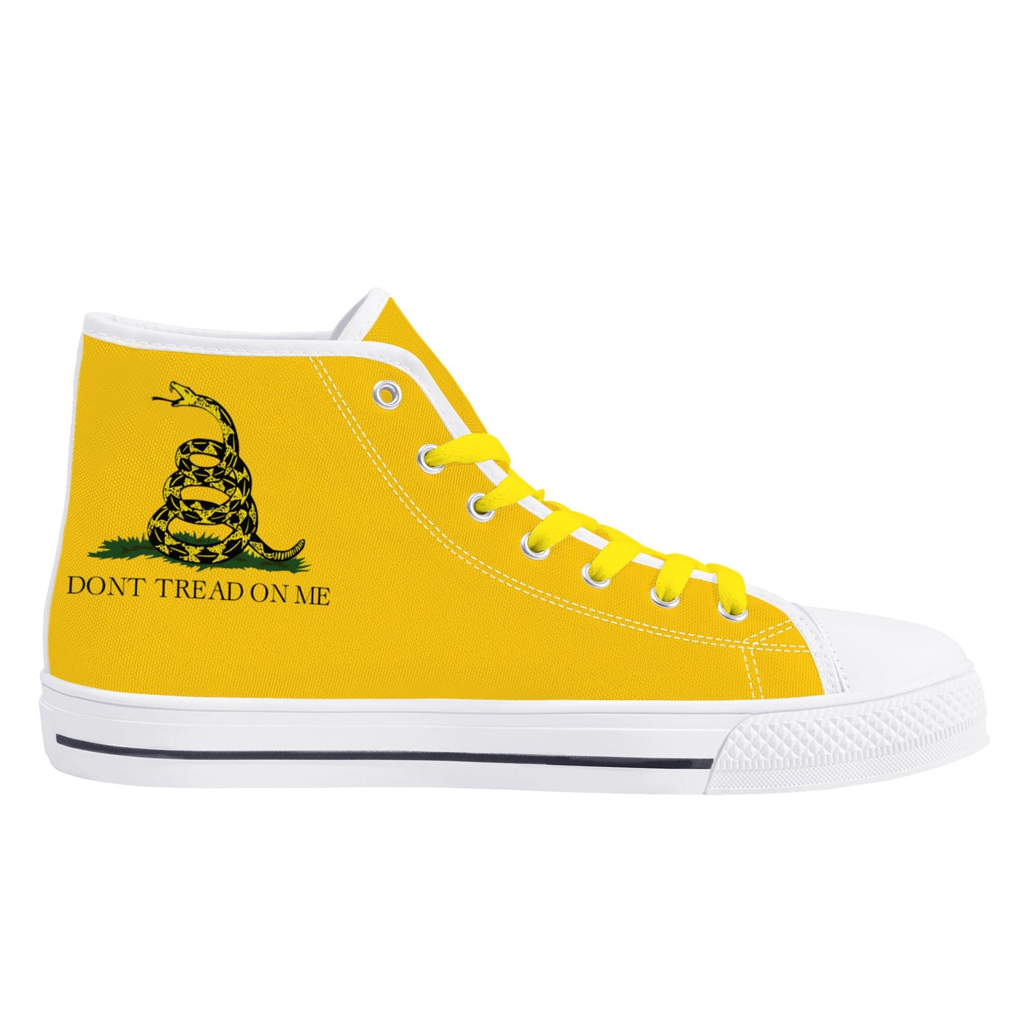 Don't Tread on Me, Mens Canvas High Top