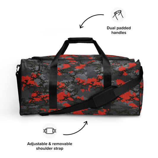 Red Urban Honey Comb Camo Duffle bag
