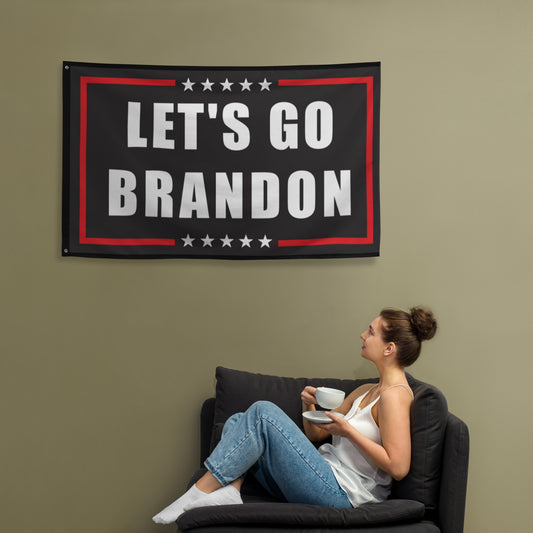 Let's Go Brandon (Black) Flag