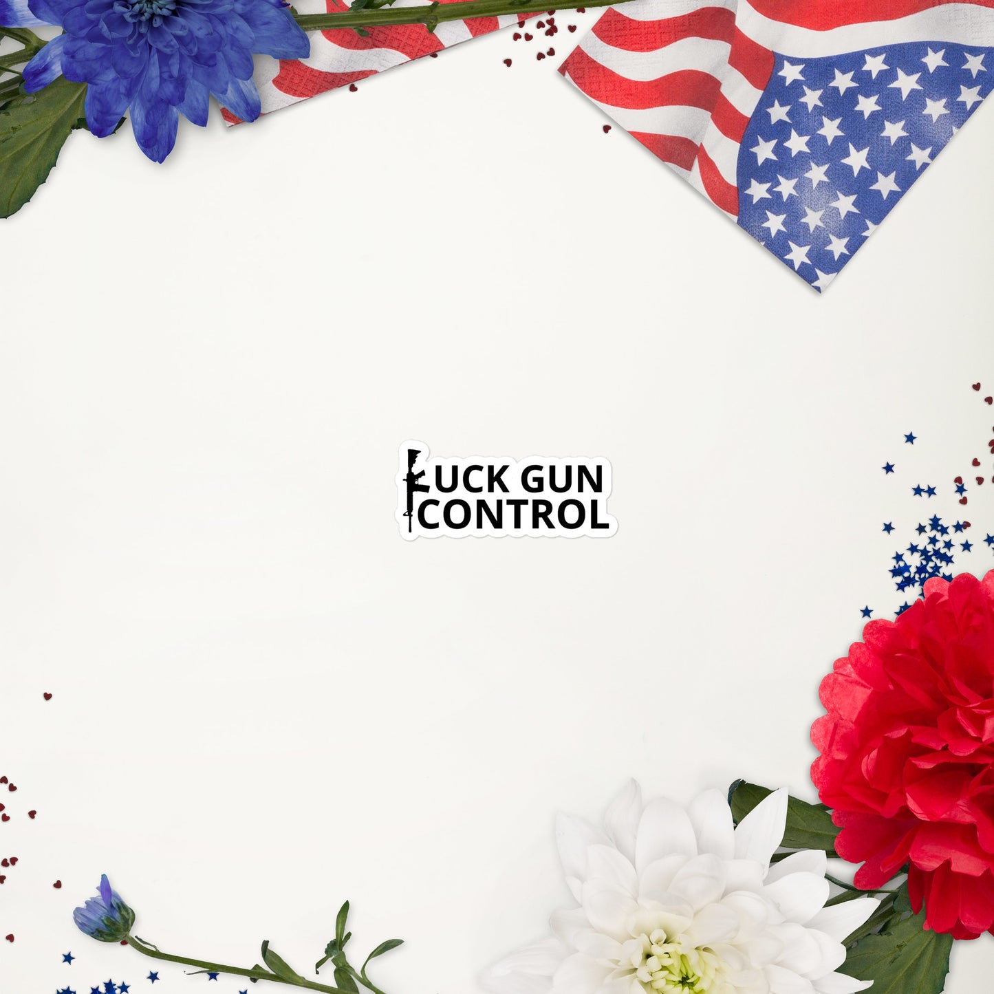 F@#k Gun Control Bubble-free stickers