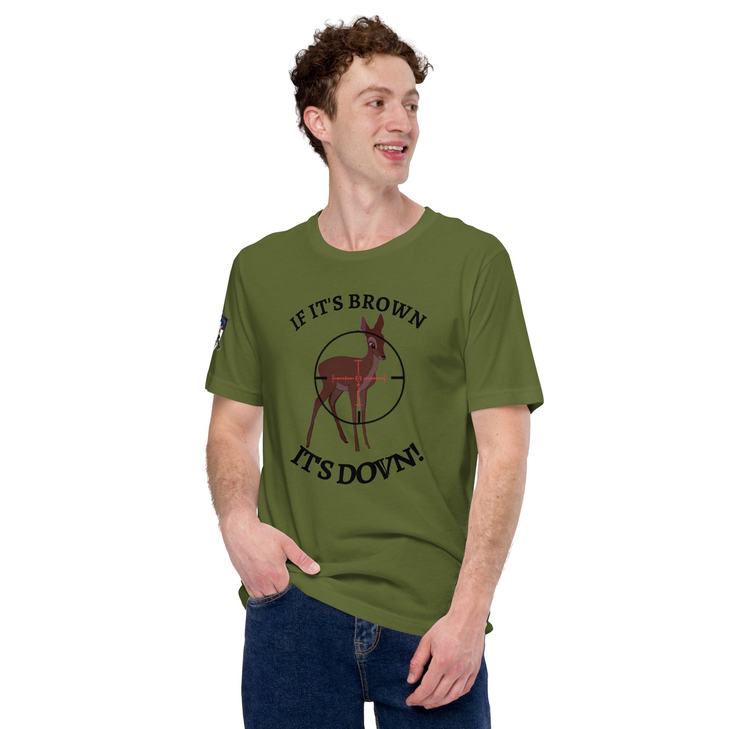 If it's brown, it's DOWN! t-shirt